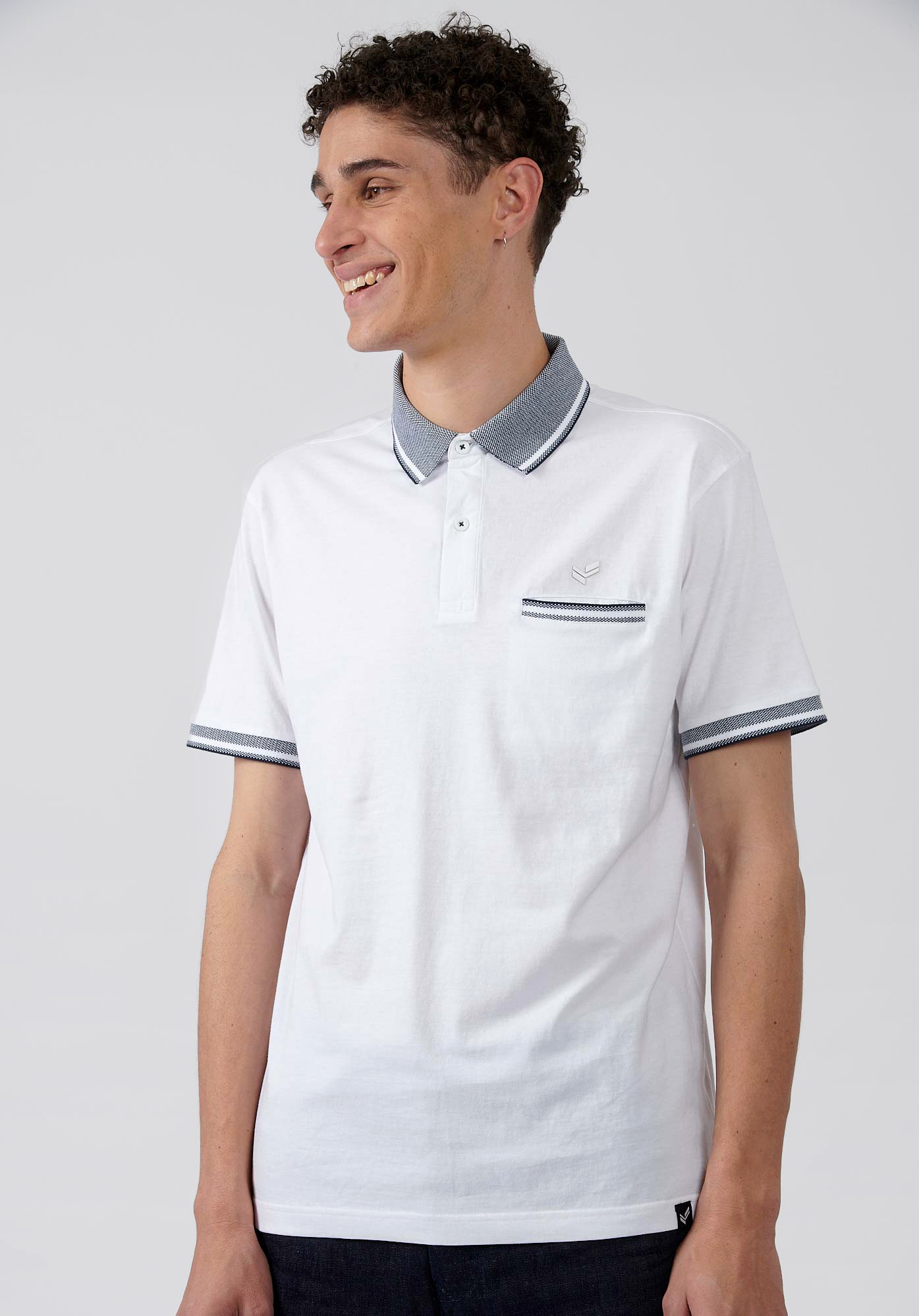CHUN   Polo blanc Homme en 100% coton