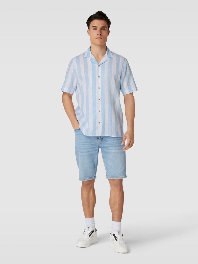 Freizeithemd mit Streifenmuster in bleu