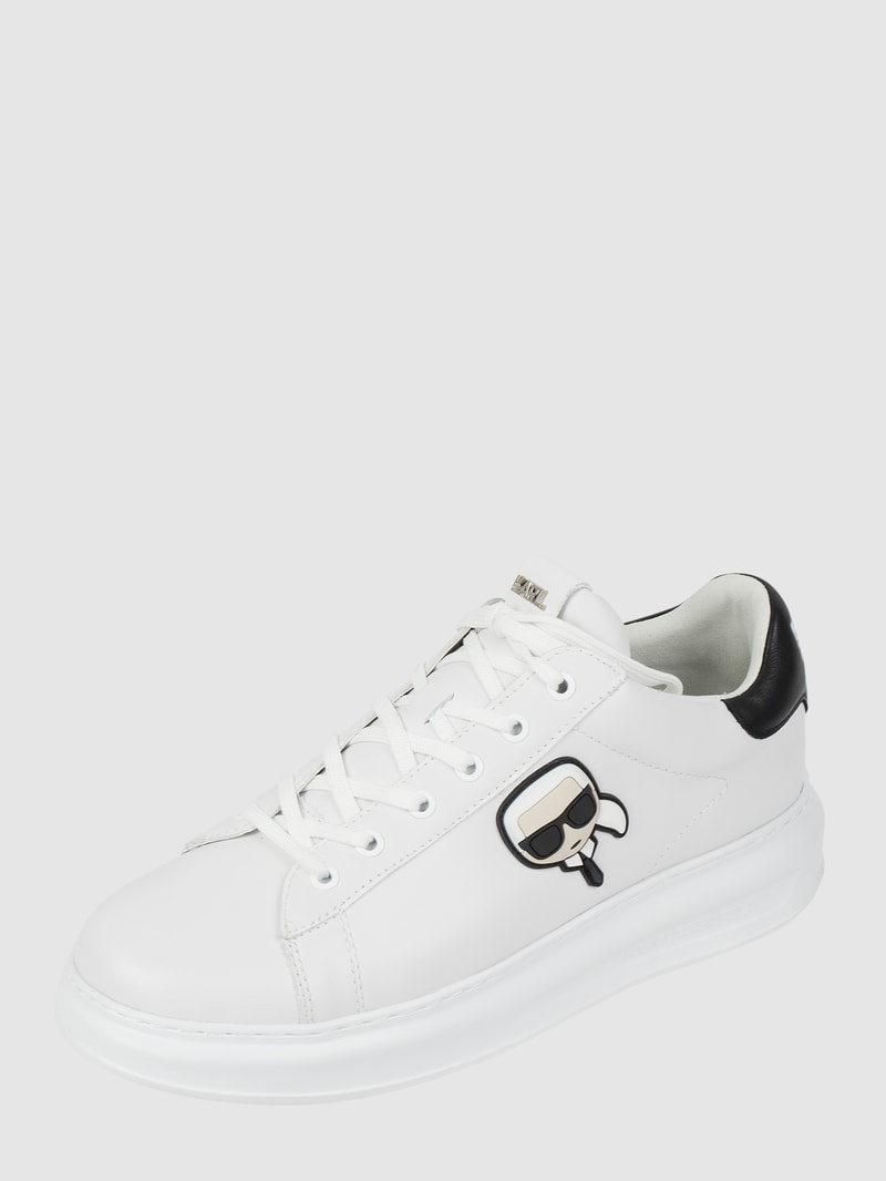 Sneaker aus Leder in weiß