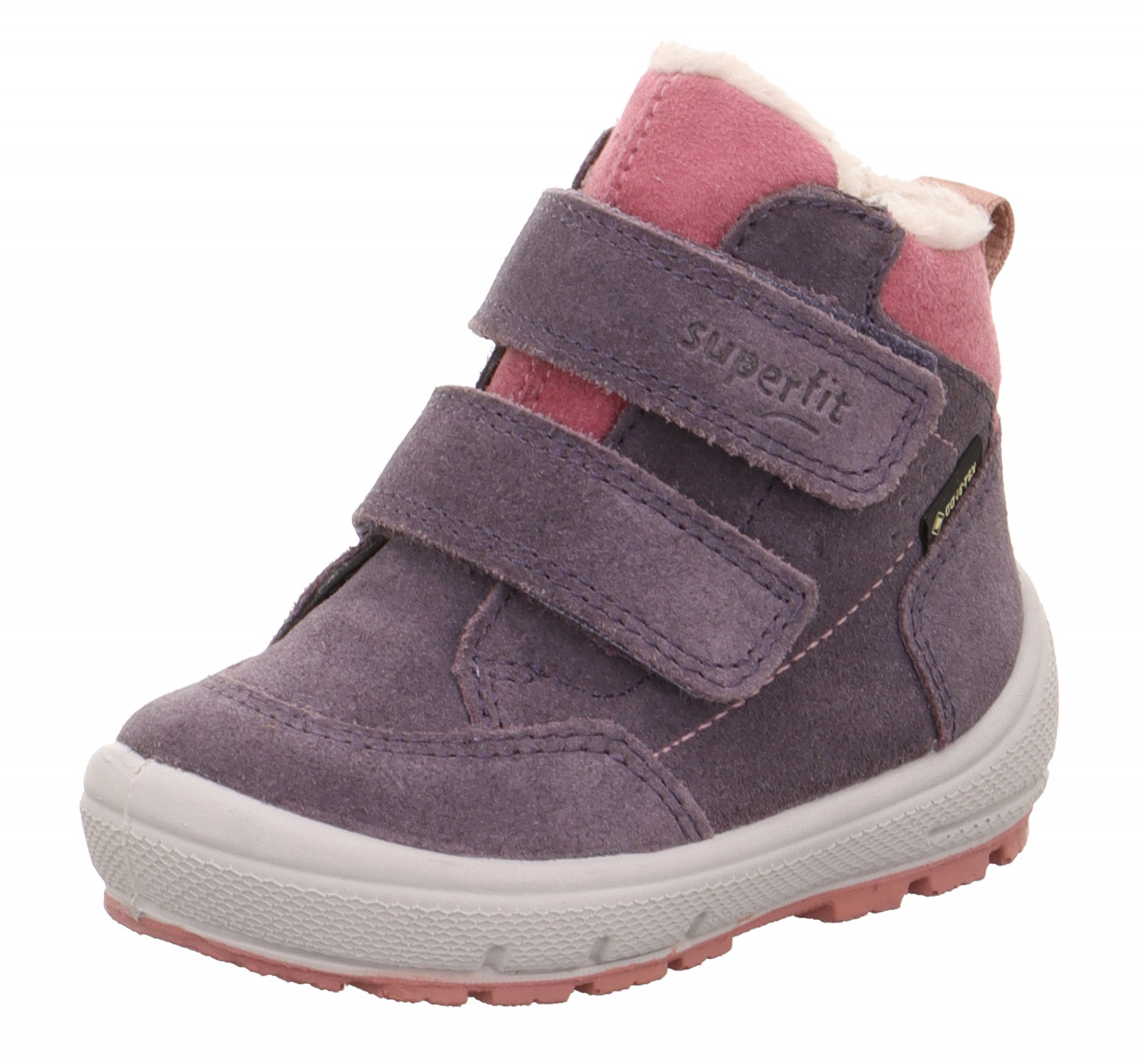 GROOVY - Lila/Rosa Boots mit Klettverschluss
