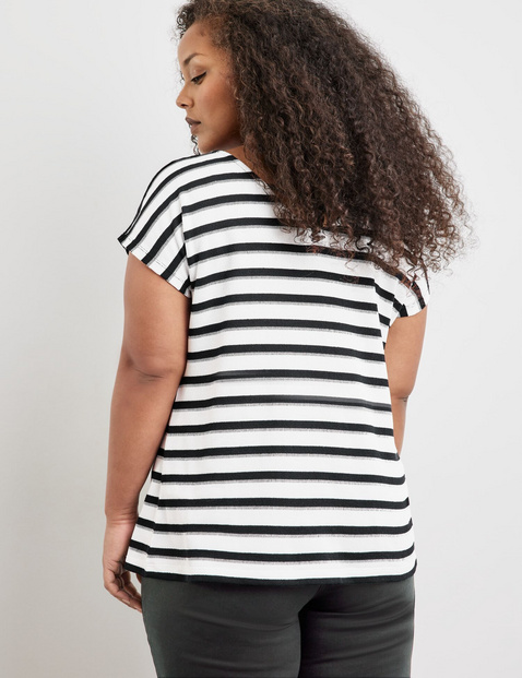 Ringelshirt mit Spitze