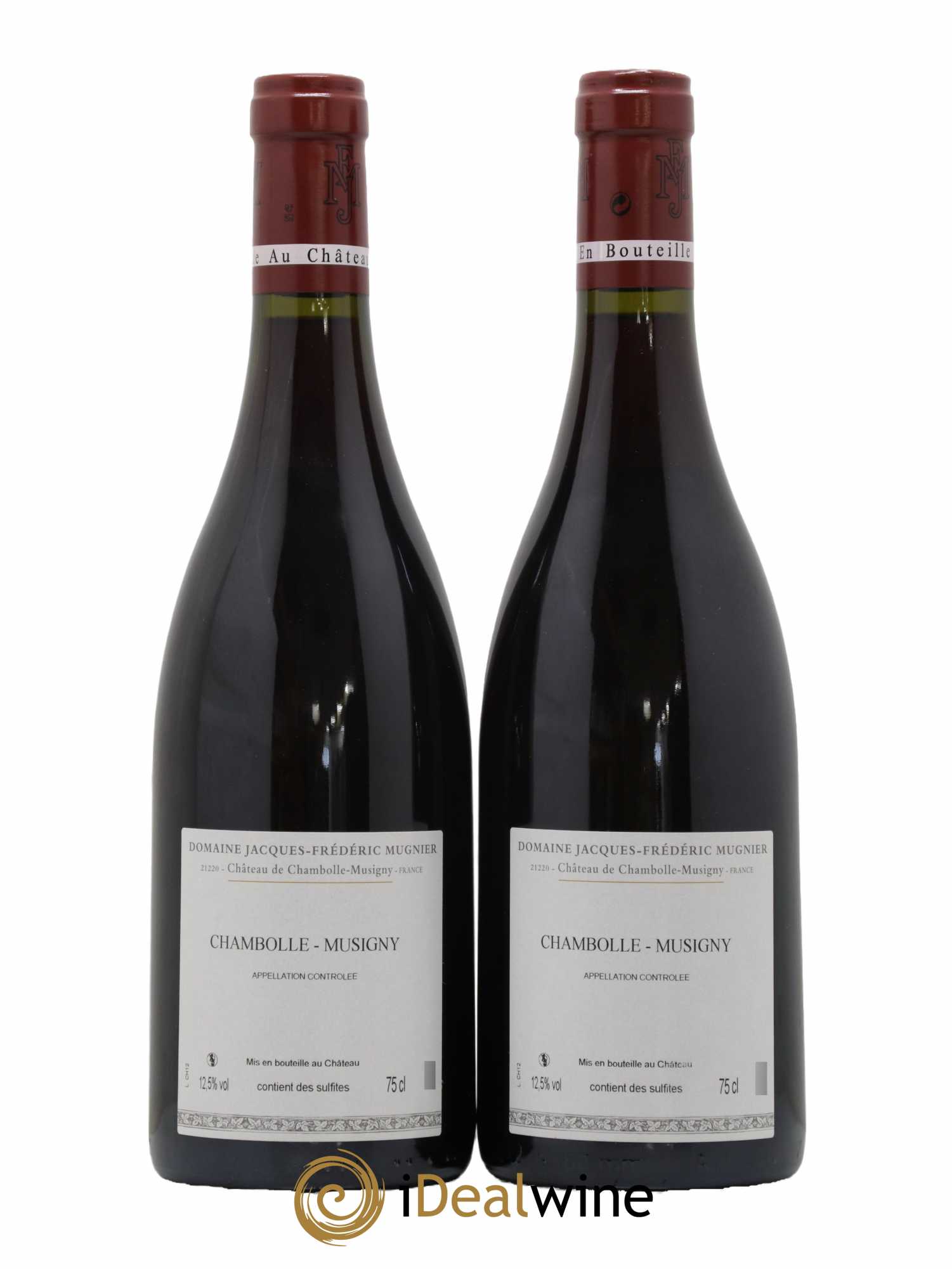 Chambolle-Musigny Jacques-Frédéric Mugnier  2012 - Lot de 2 Bouteilles