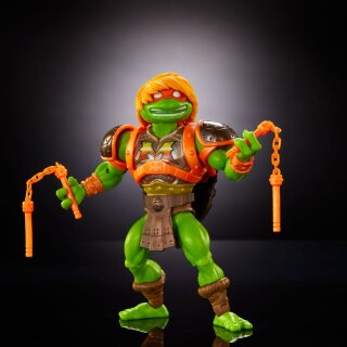 MOTU x TMNT: Turtles of Grayskull Actionfigur - Michelangelo