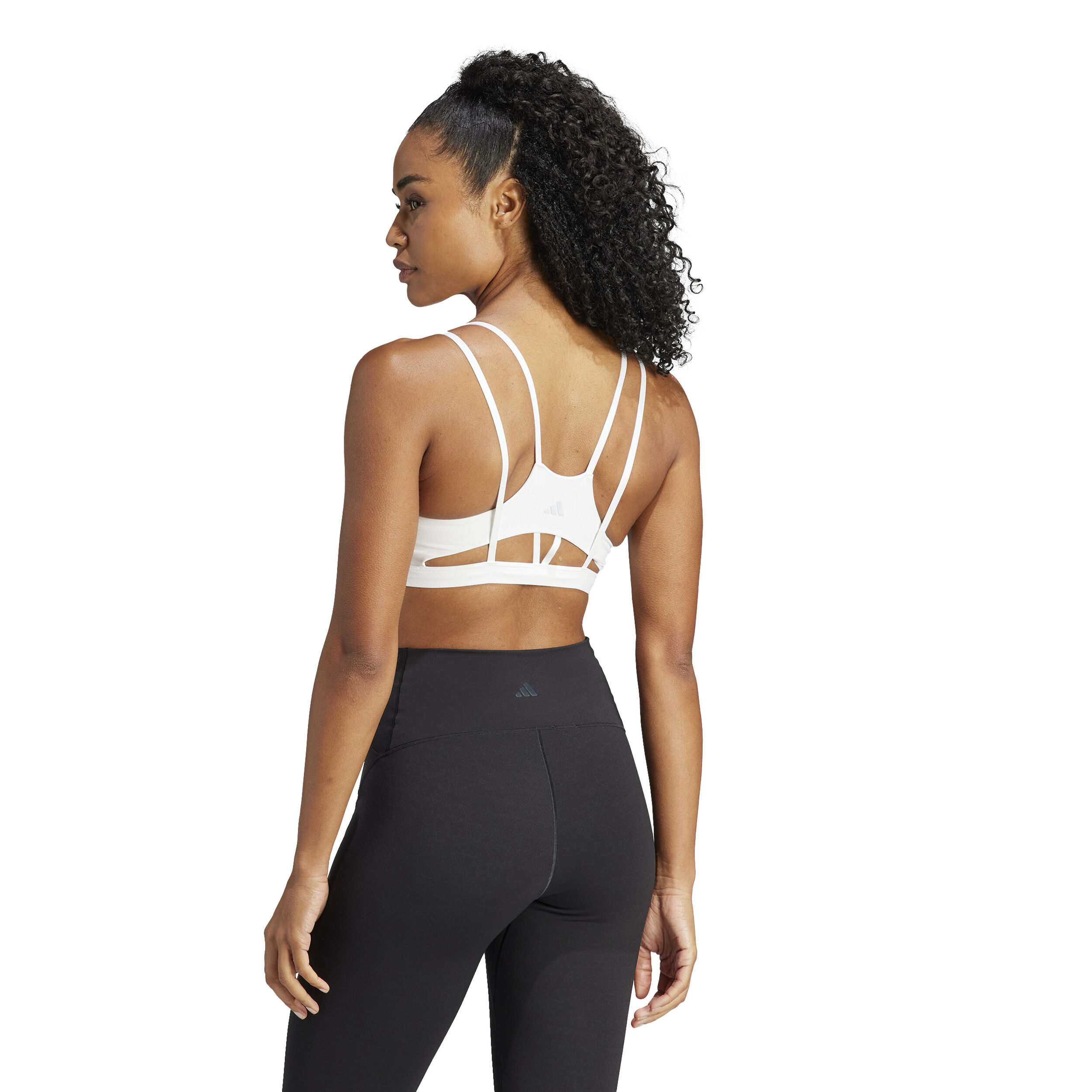 YO Long Studio Long Sleeve Sport-BH Damen - Weiß