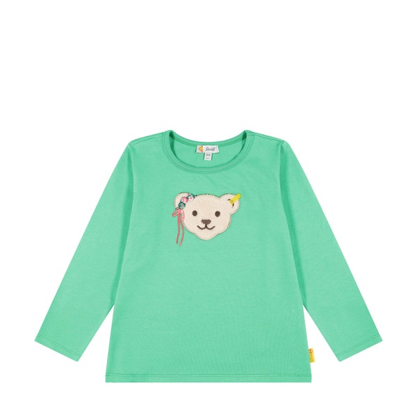 T-Shirt langarm, hellgrün für Mädchen