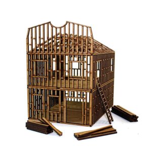 28mm Double Storey Small Building Under Construction