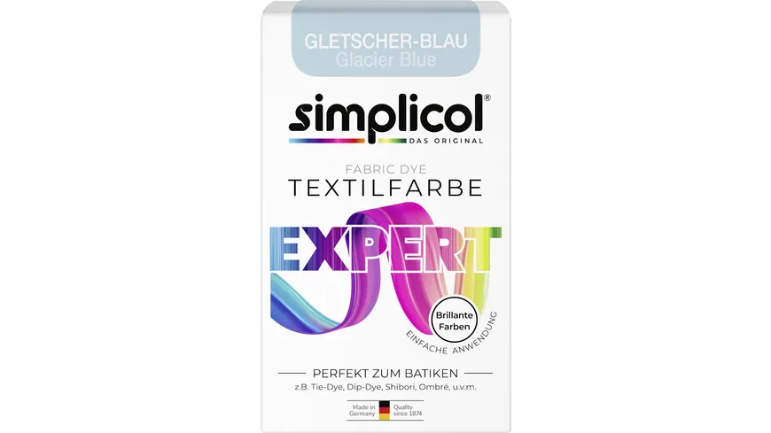 simplicol Textilfarbe Expert Gletscher-Blau 150 g