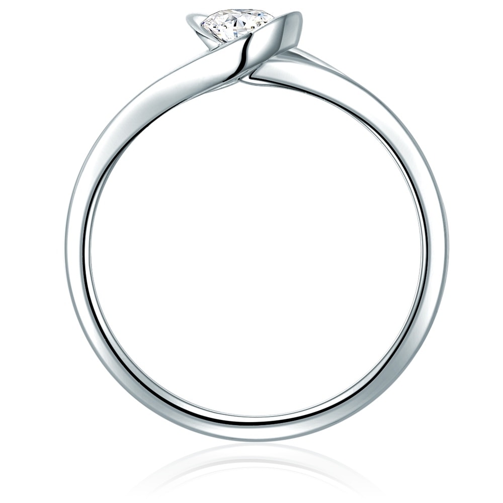 Trilani Bague en argent Argent sterling Oxyde de zirconium (CZ) en Argent Bague