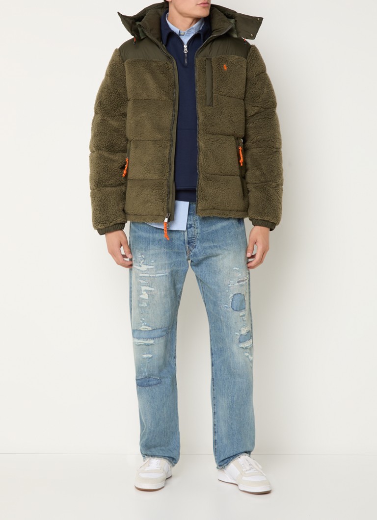 Πλούσιο μπουφάν Ralph Lauren με γέμιση από πούπουλα και αποσπώμενη κουκούλα