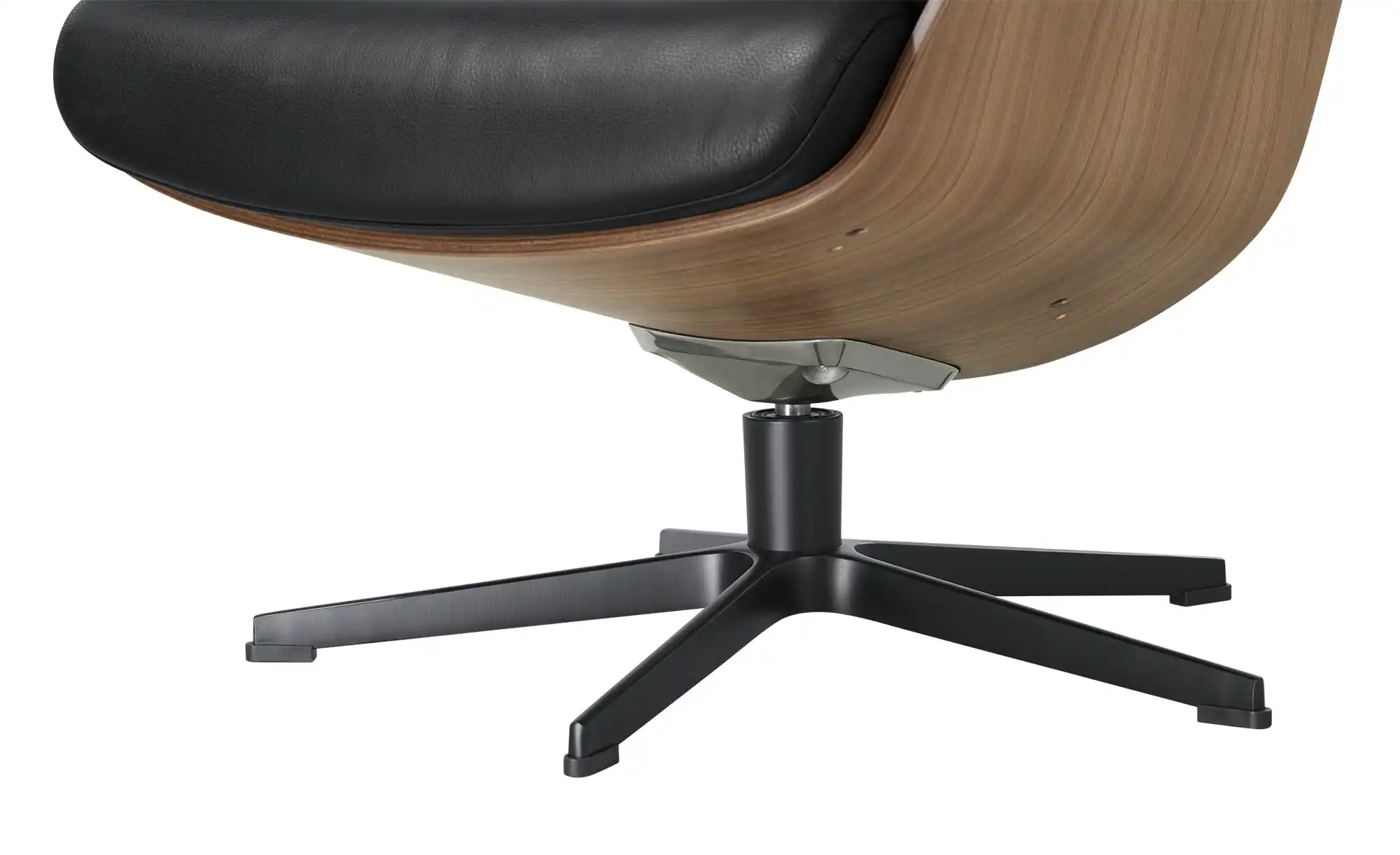 Sessel in Leder mit Knopfnaht