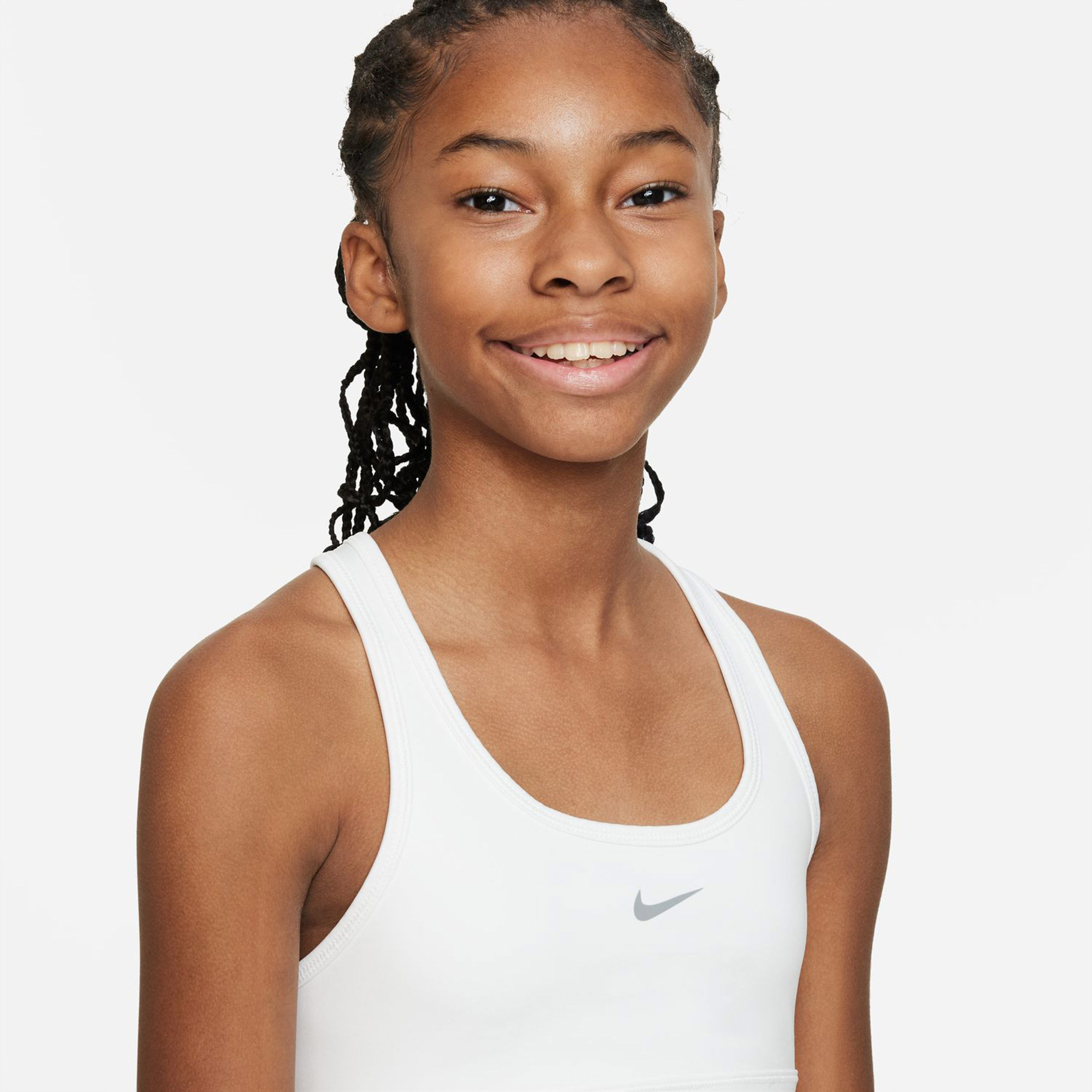 Dri-Fit Swoosh Sport-BH Mädchen - Weiß