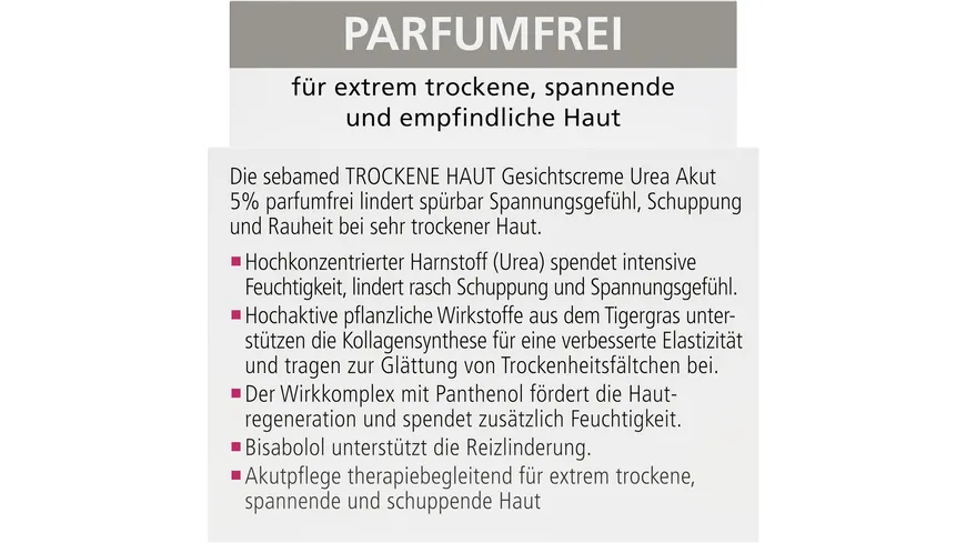 Sebamed Trockene Haut parfumfrei Gesichtscreme 50 ml