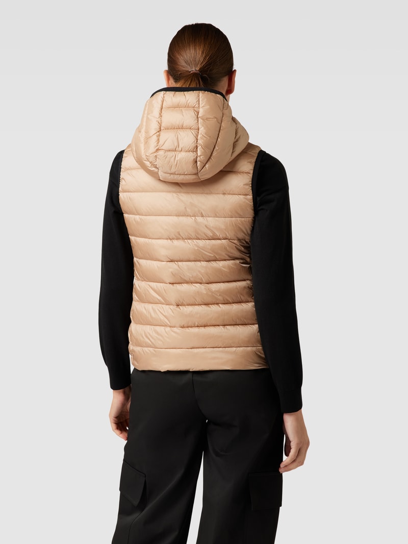 Steppweste mit Kapuze Modell 'Wenise' in beige