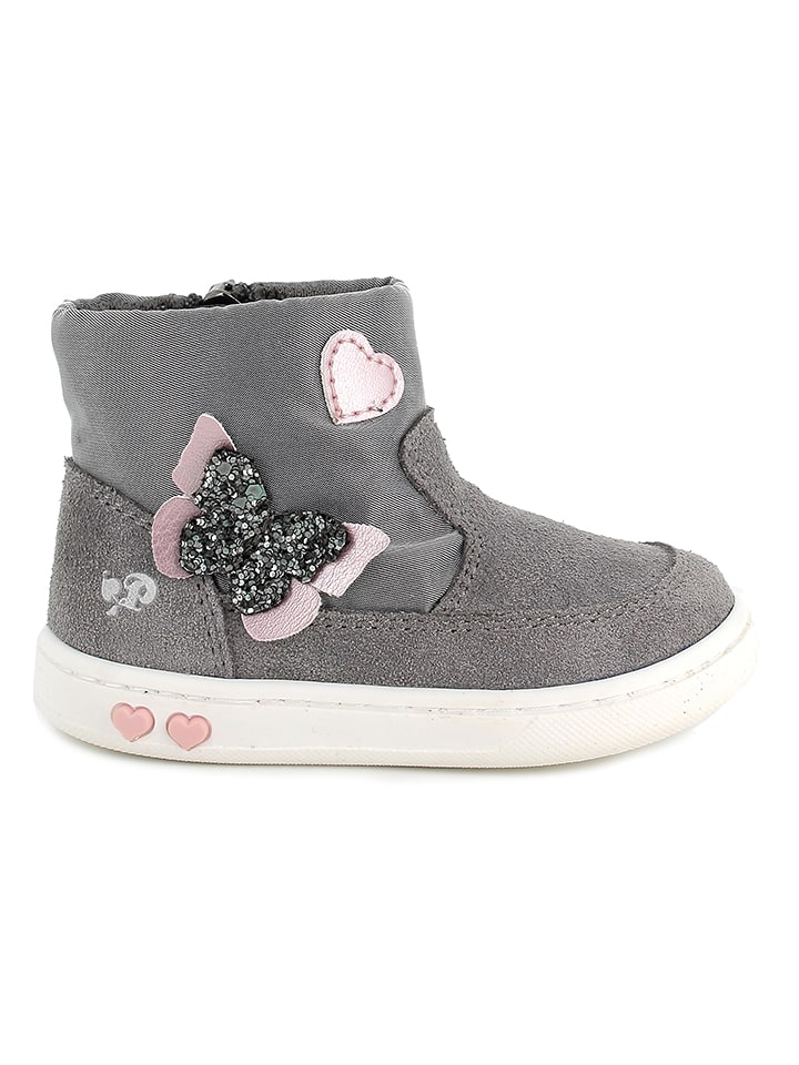 Primigi Leder-Boots in Rosa/ Grau günstig kaufen