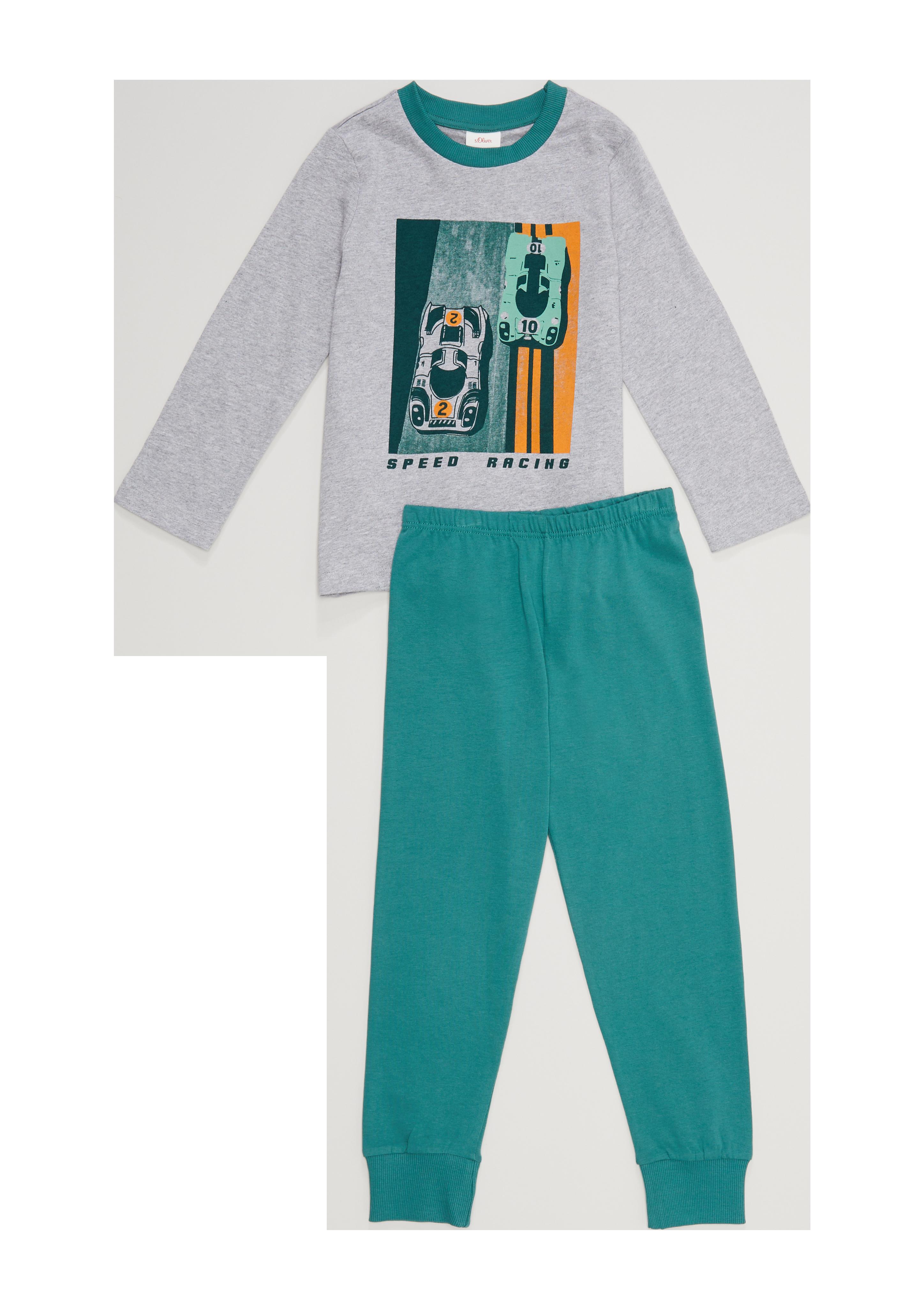 Pyjama mit Print  6006852-1737