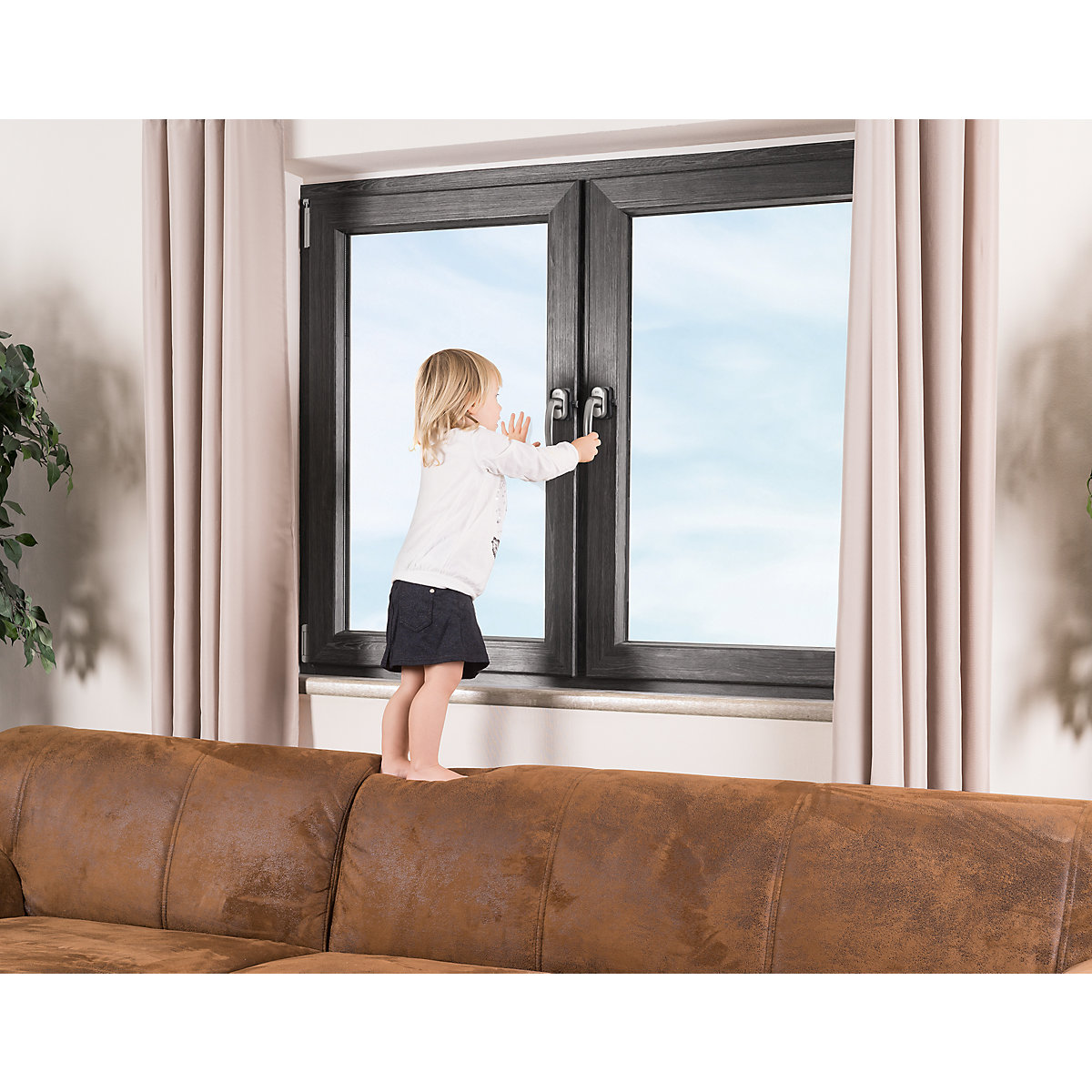 Fenster- und Balkontürsicherung WinLock, anthrazit