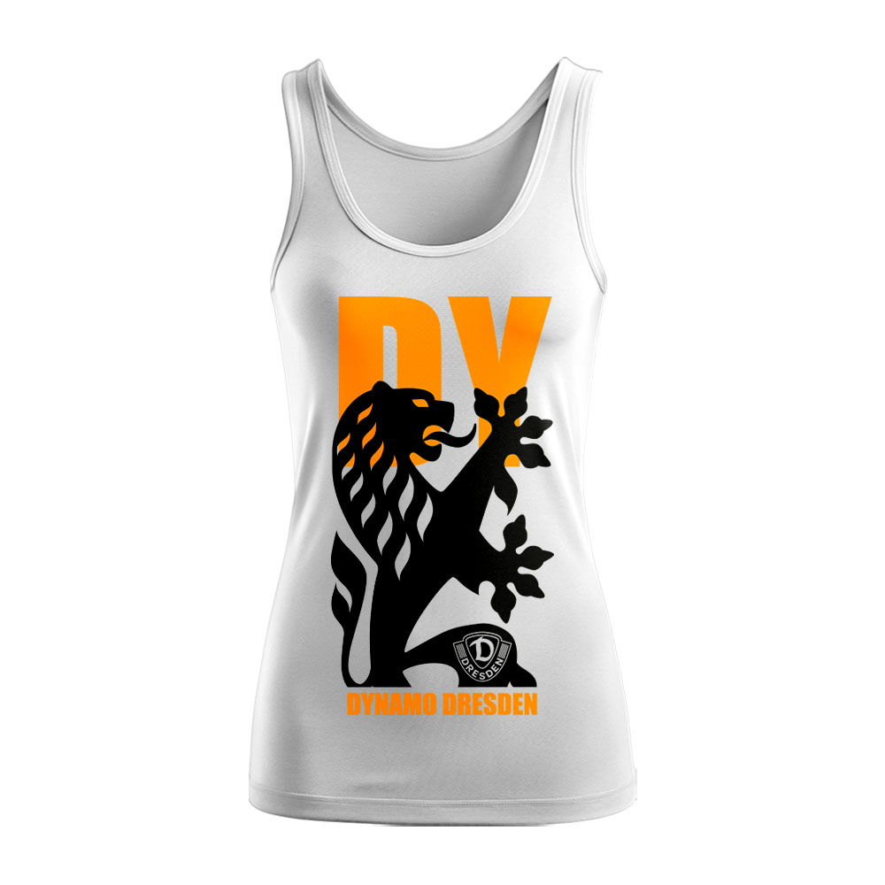 Damen Tank Top Löwe weiß