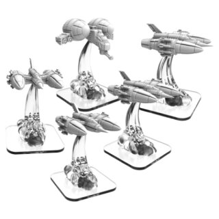 LTA Fighters and LTA Gunship – Monsterpocalypse Zerkalo Bloc Unit (metal/resin)