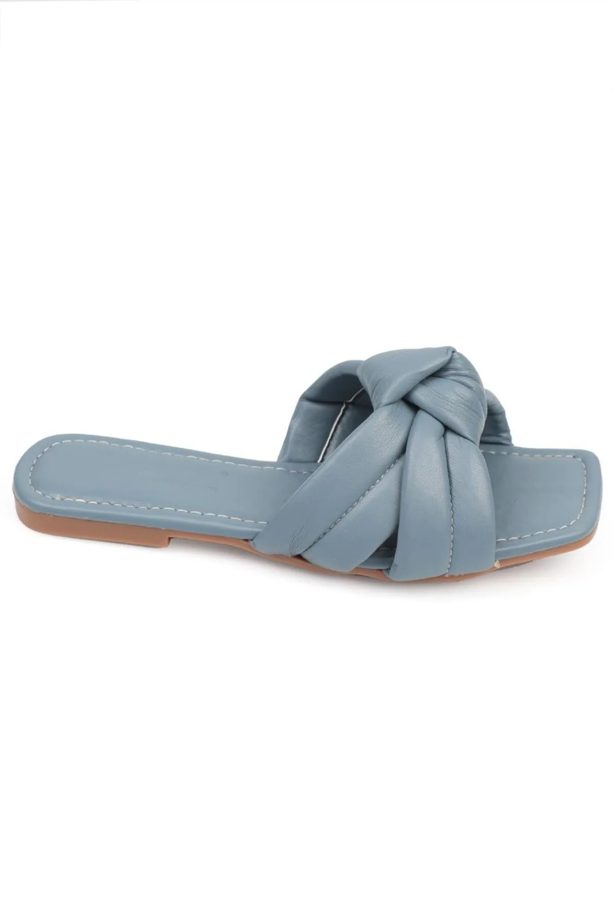 Capone Outfitters  Capone Denim-Damenhausschuhe mit flachem Absatz