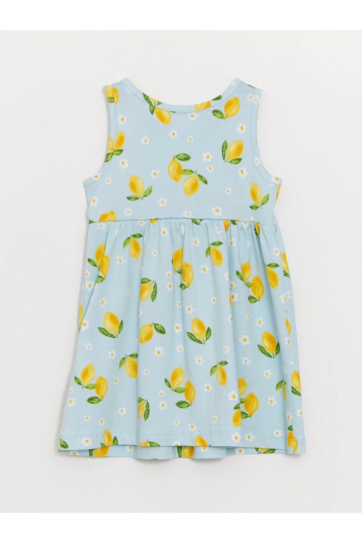 LC Waikiki  Gemustertes Babymädchenkleid mit Rundhalsausschnitt