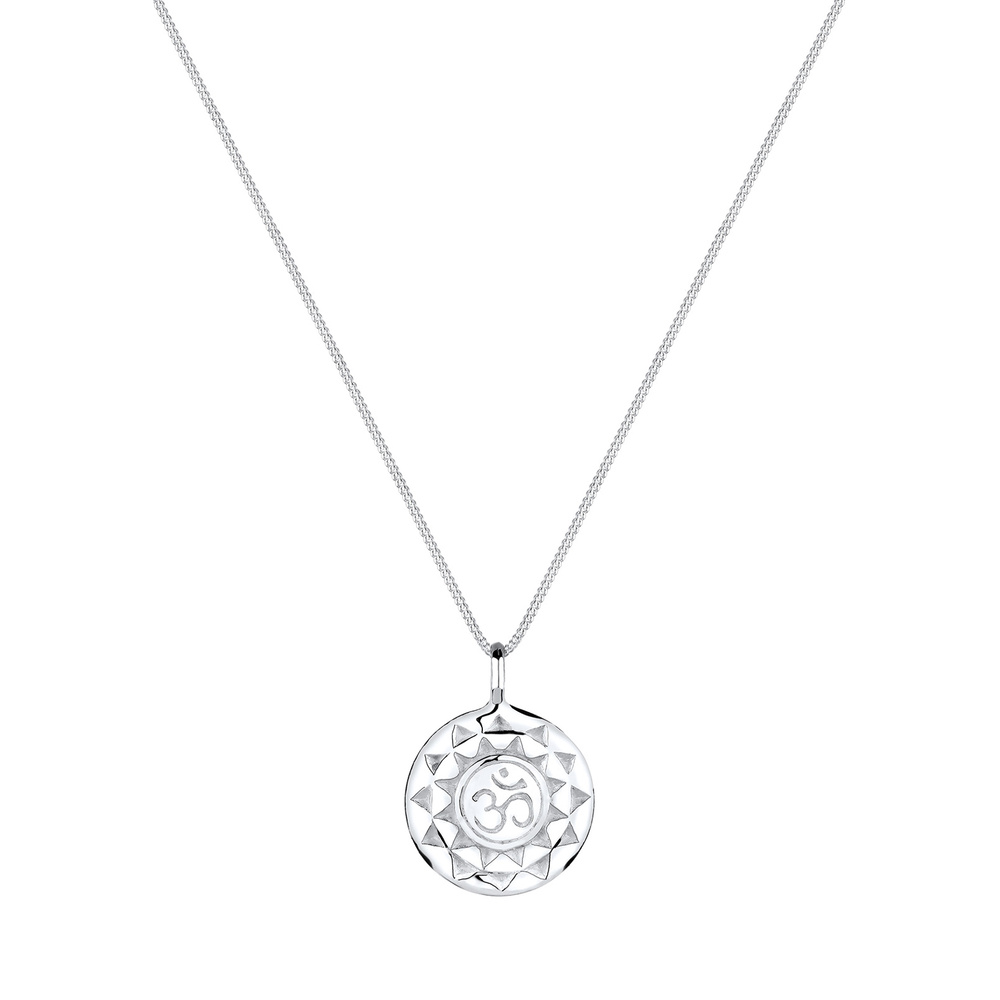 Elli Elli Collier Talisman Yoga Pendentif Vintage Look Collier Femme - (925/1000) Arge Bijoux