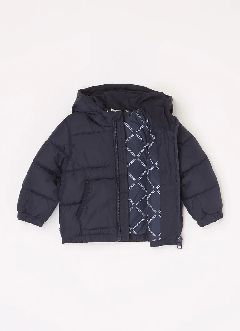 Jachetă matlasată cu glugă Tommy Hilfiger