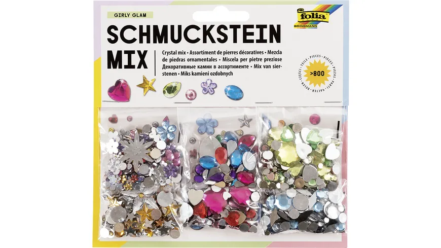 folia Schmucksteine-Set Fun mehrfarbig