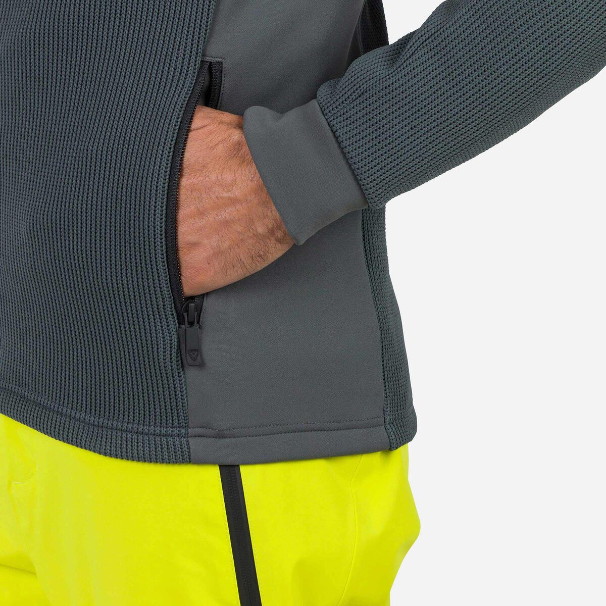 Herrenfleecejacke mit durchgehendem Reißverschluss Cieloalto