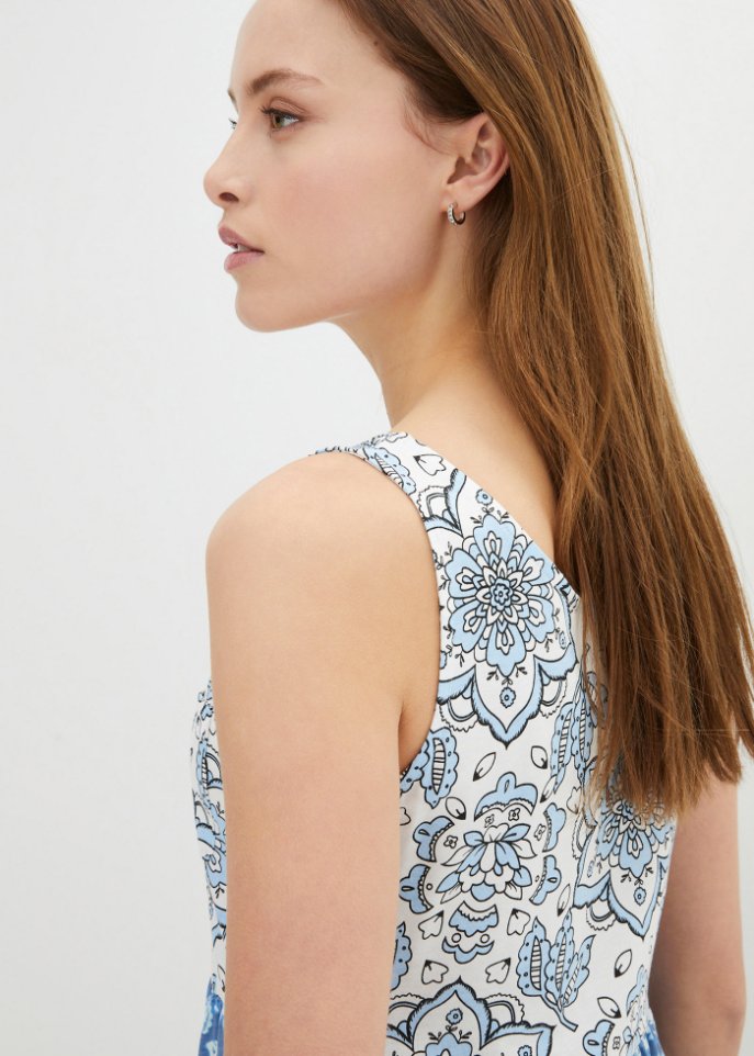 Baumwoll Jerseykleid, kurz