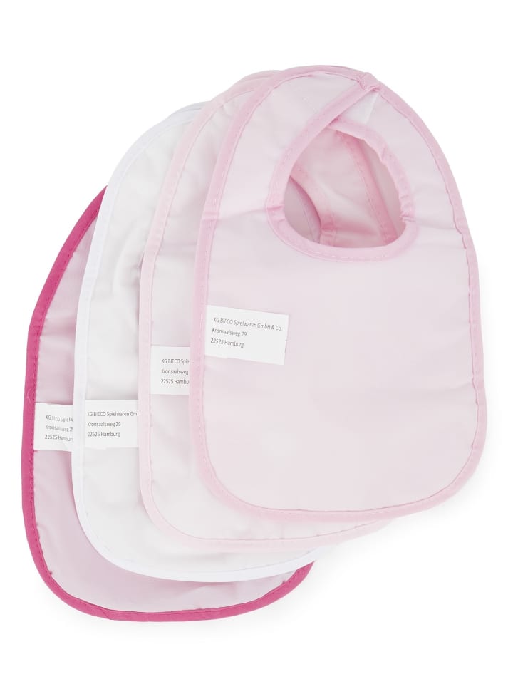 Bieco Spielwaren Baby Lätzchen 4er Pack abwaschbar in Mehrfarbig günstig kaufen onesize