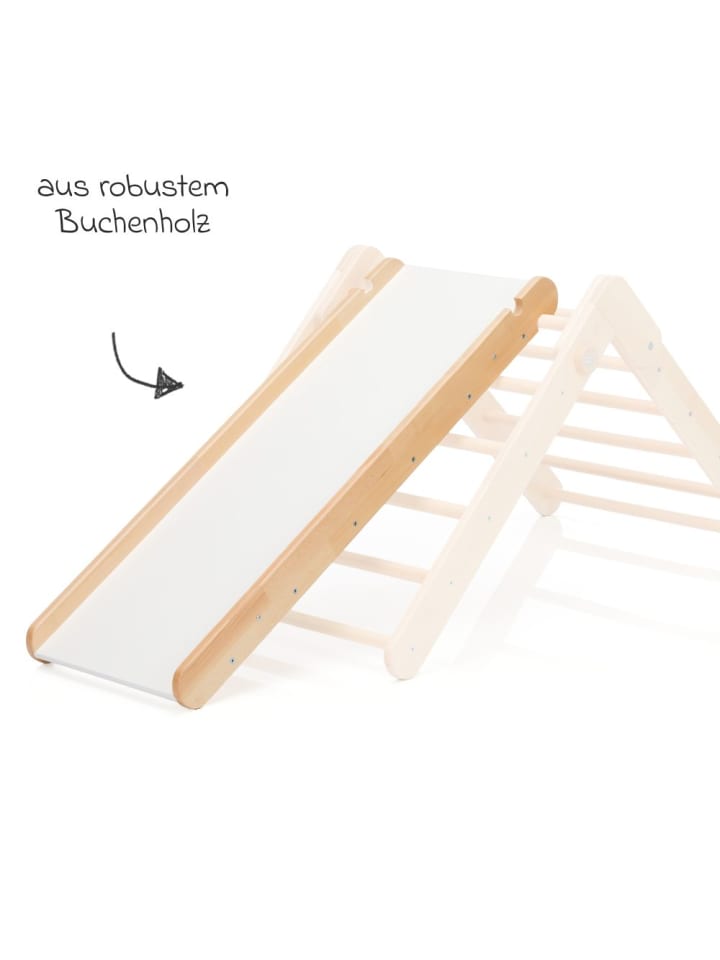 fillikid 2in1 Rutschbrett und Leiter aus Buchenholz in braun günstig kaufen onesize