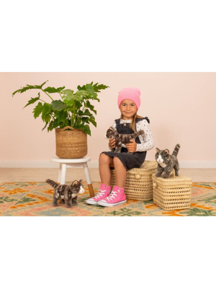 Teddy Hermann Kuscheltier Katze stehend, grau, 20 cm, ab 0 Jahre günstig kaufen onesize