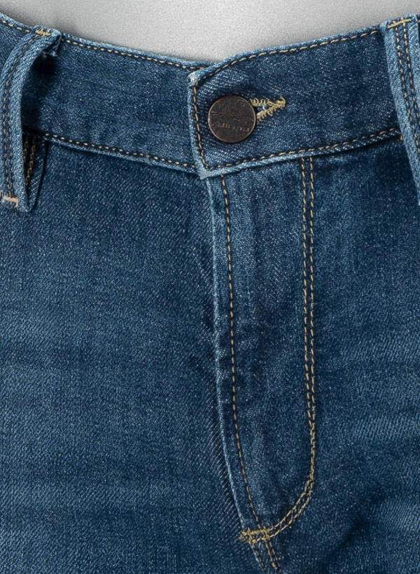 Alberto, Jeans Slipe, Tapered Fit, Bio Baumwoll-Stretch, dunkelblau
