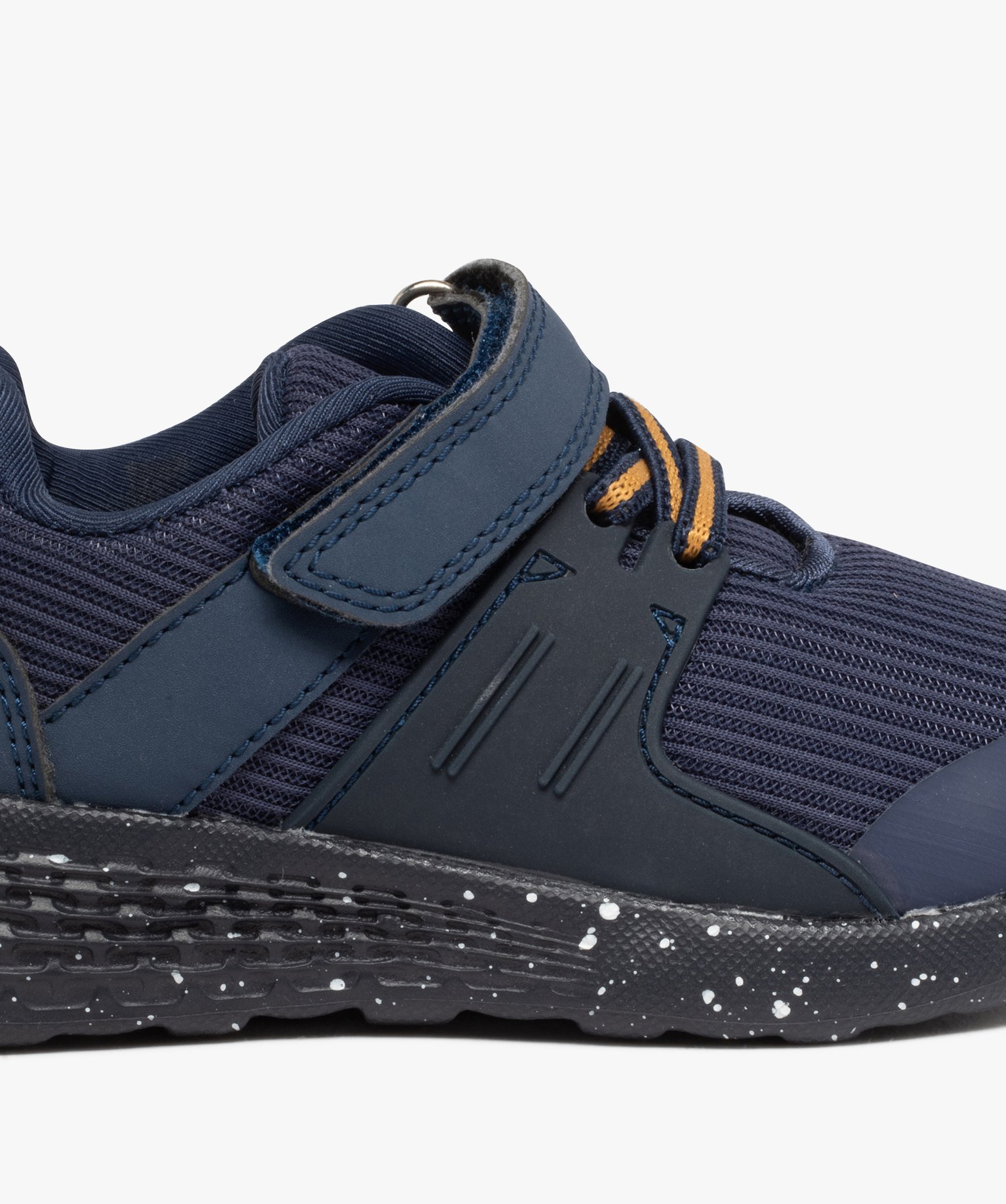 Baskets Garçon jogger unies en mesh marine | GEMO