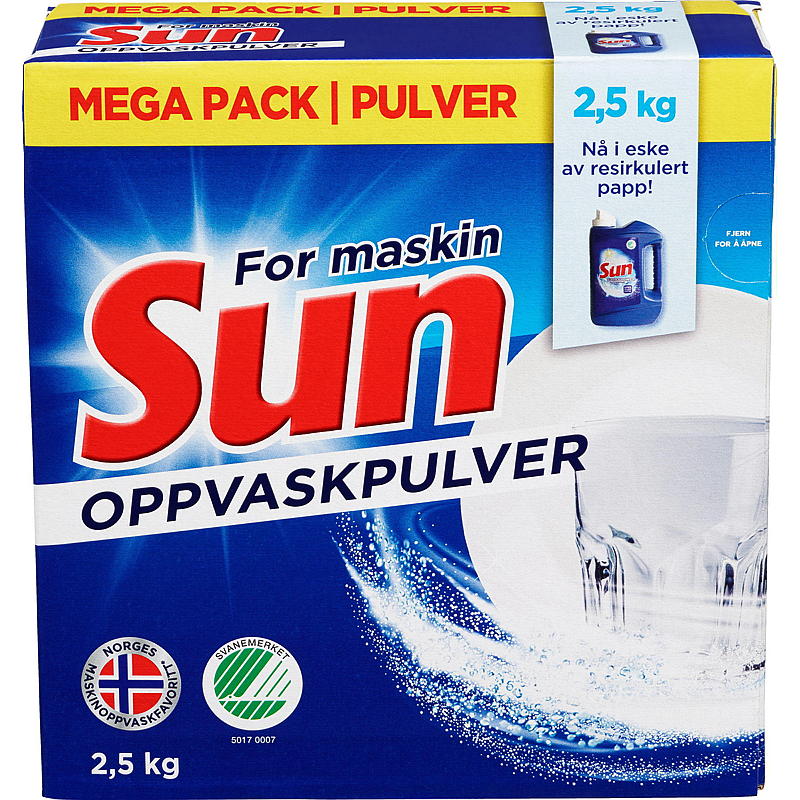 Sun Maskinoppvask 2,5 kg pulver Sun