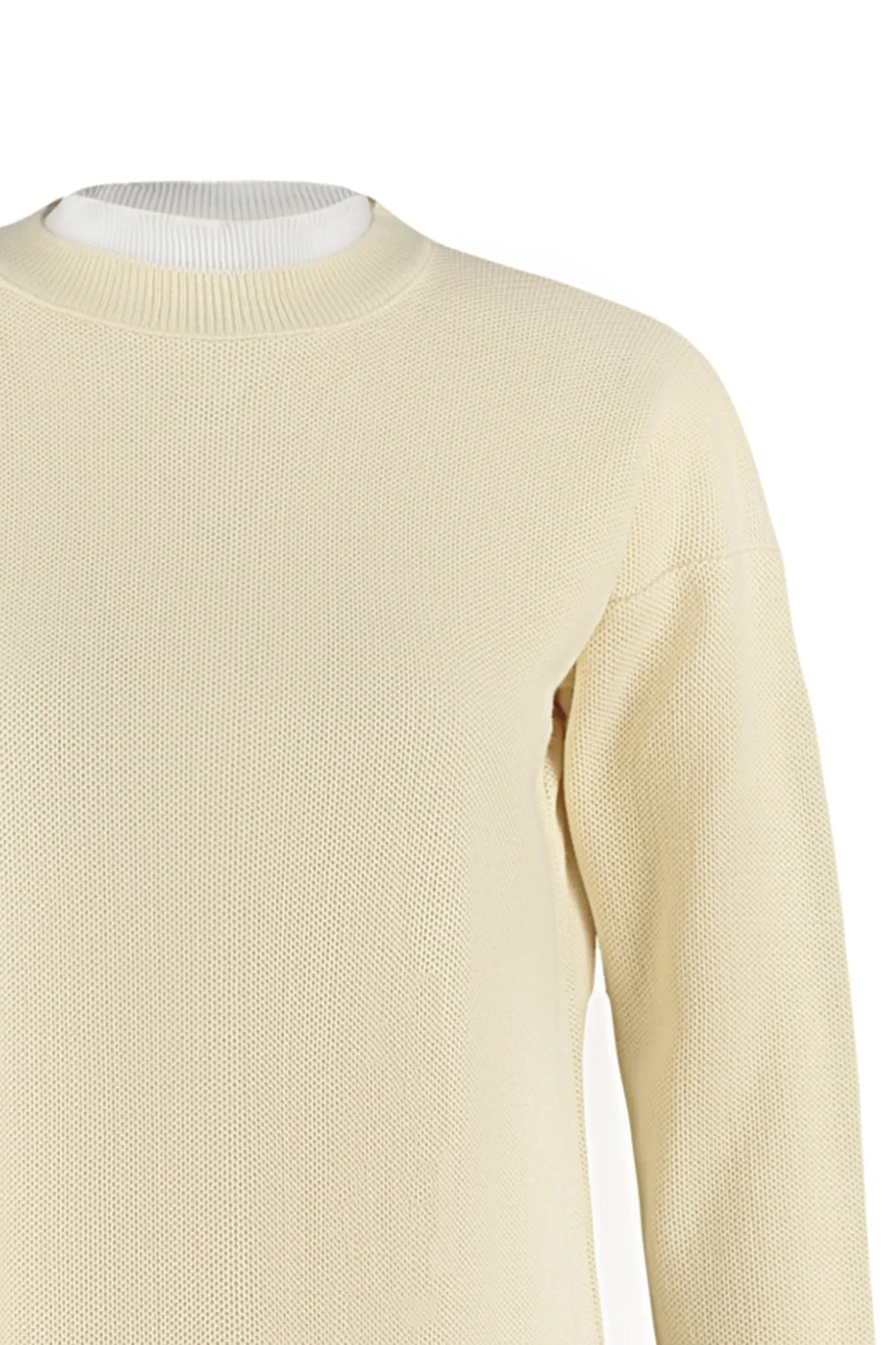 Trendyol Modest  Strickpullover mit Perlendetails und Steinärmeln TCTAW23AK00027