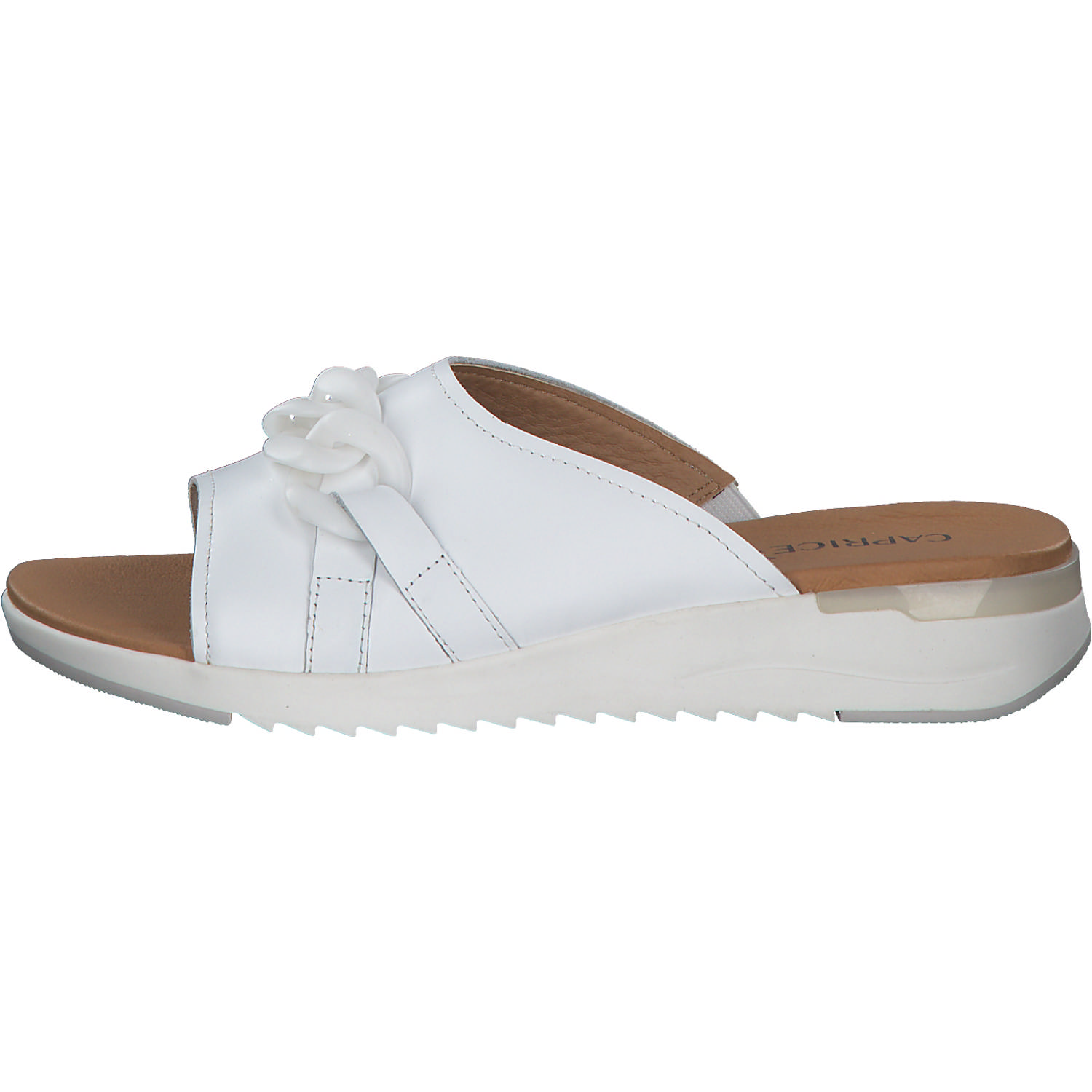 Caprice 27206, Plateau-Pantoletten, Damen, WHITE NAPPA
