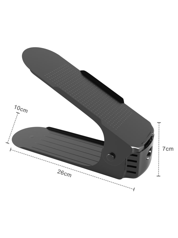 Intirilife 10x Schuhstapler in Schwarz günstig kaufen onesize