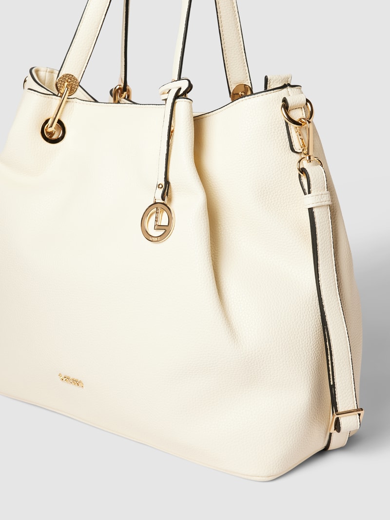 Handtasche in Leder-Optik Modell 'EBONY' in offwhite