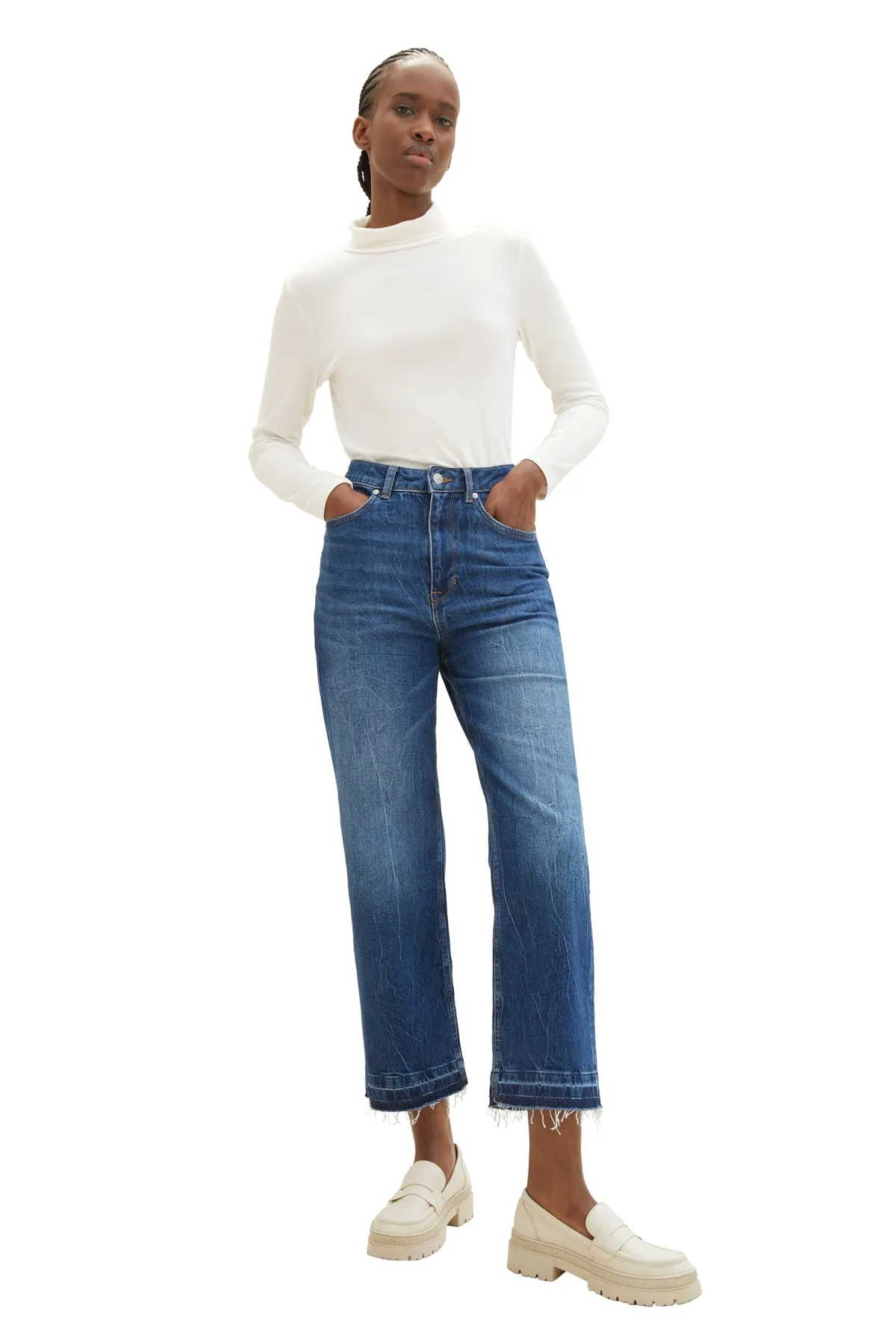 Tom Tailor Denim  Jeans - Dunkelblau - Wide Leg