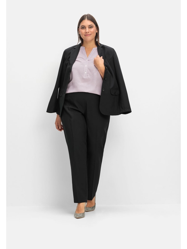 sheego Gerade Hose in schwarz günstig kaufen