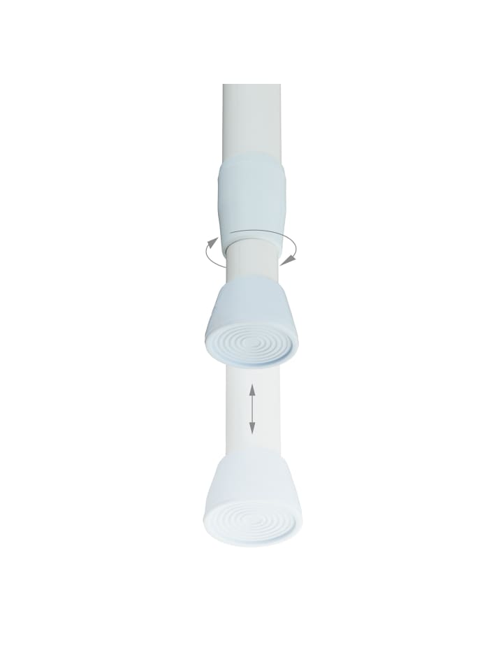 relaxdays Teleskopstange in Weiß - (L)110–200 cm günstig kaufen onesize