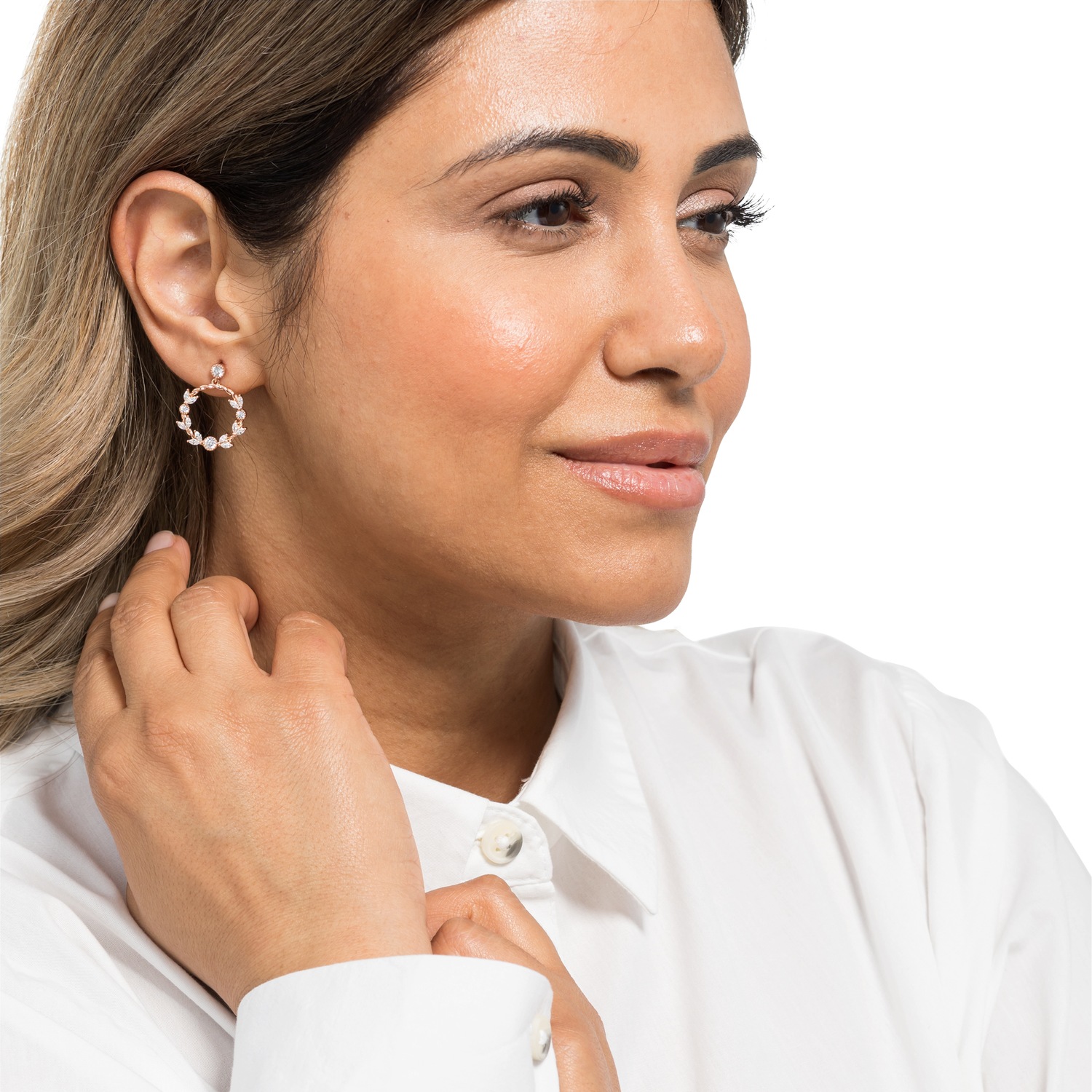 Boucles d'oreilles Heideman Sienja en or rose
