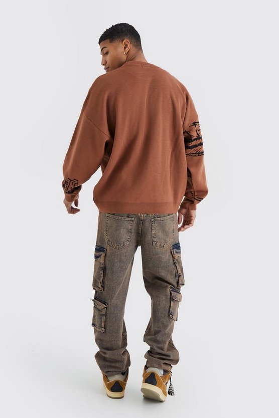 Oversize Pullover mit Print
