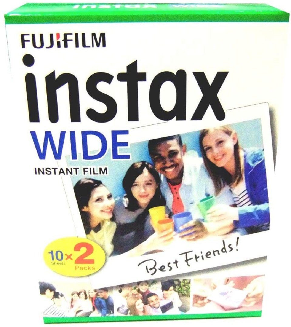 FUJIFILM 1x Fuji Instax Wide Film Doppelpack für Sofortbildkamera
