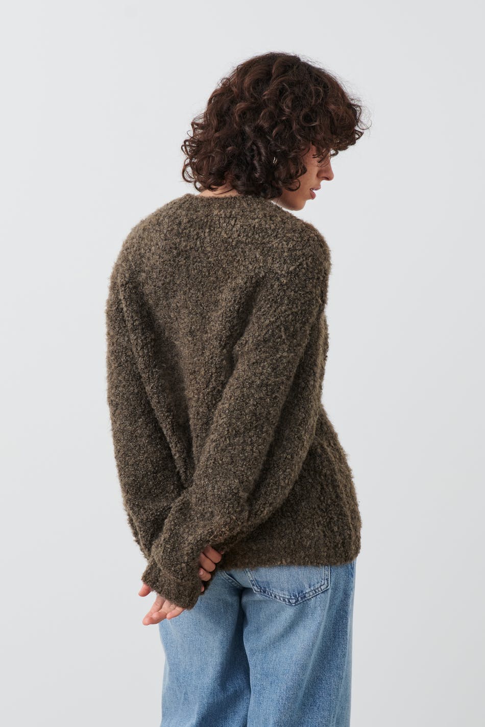 Boucle knitted sweater