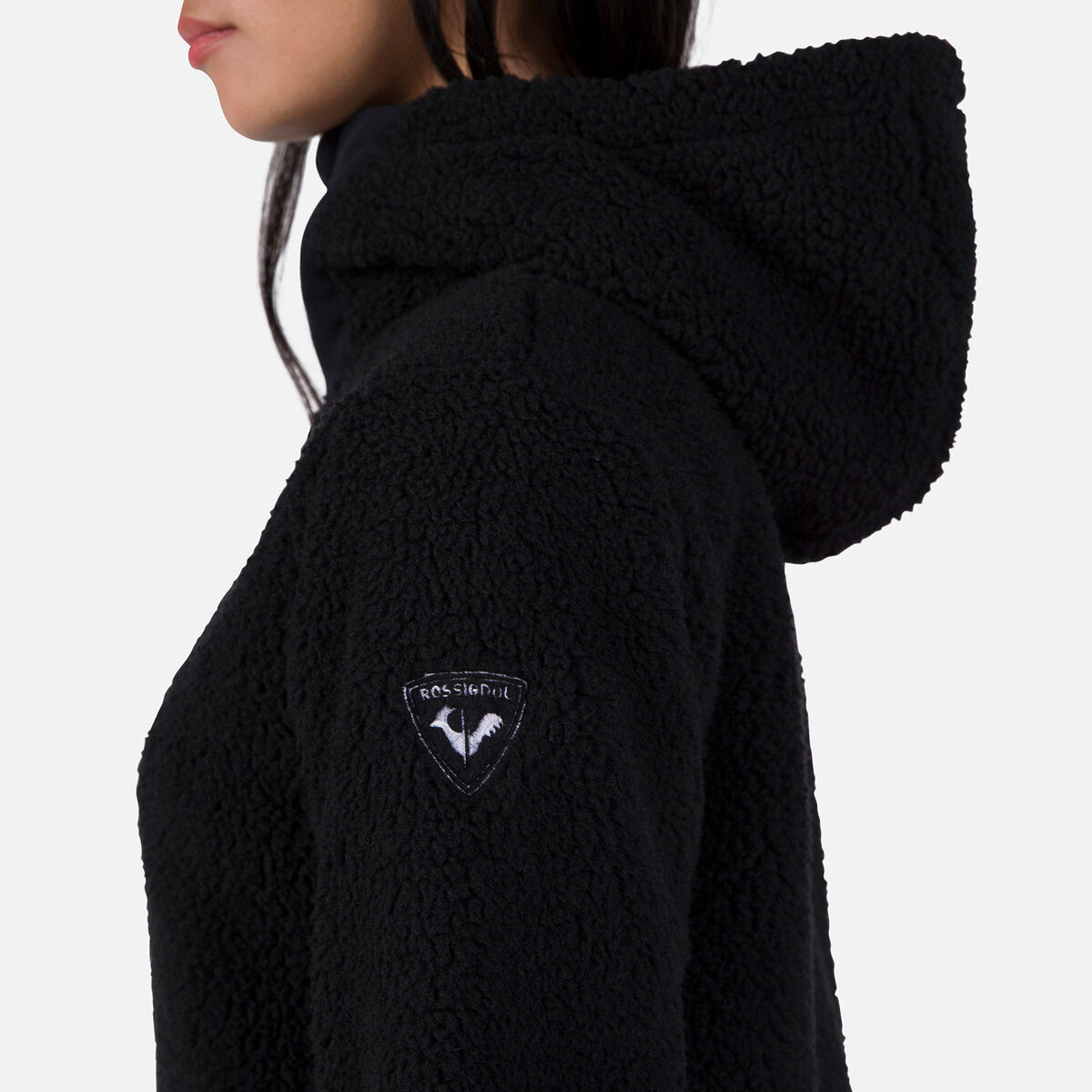 Damen-Kapuzenfleecejacke mit durchgehendem Reißverschluss Wispile