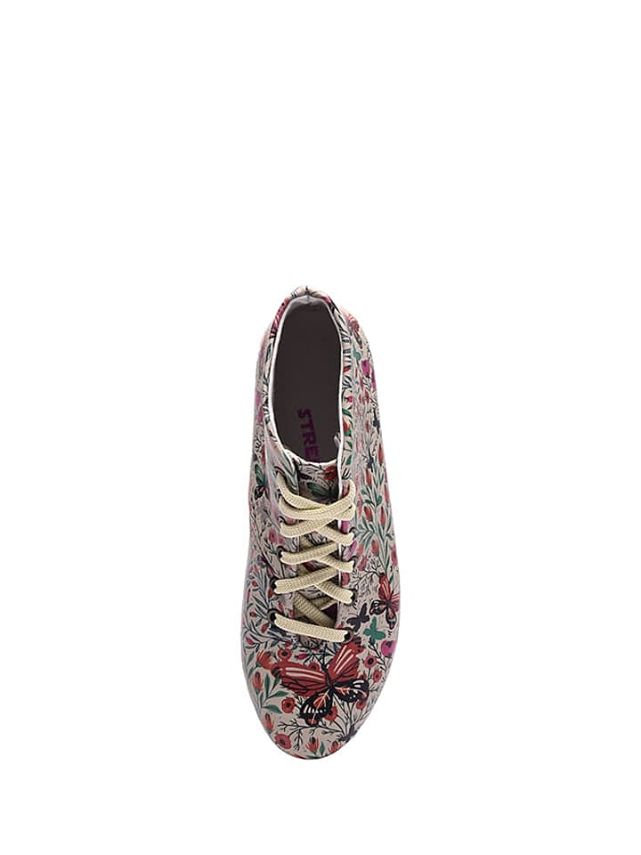 Streetfly Schnürschuhe in Beige/ Bunt günstig kaufen 38