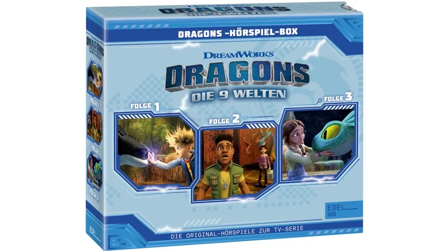 Hörspiel-Box,Folge 1-3 Dragons-Die 9 Welten