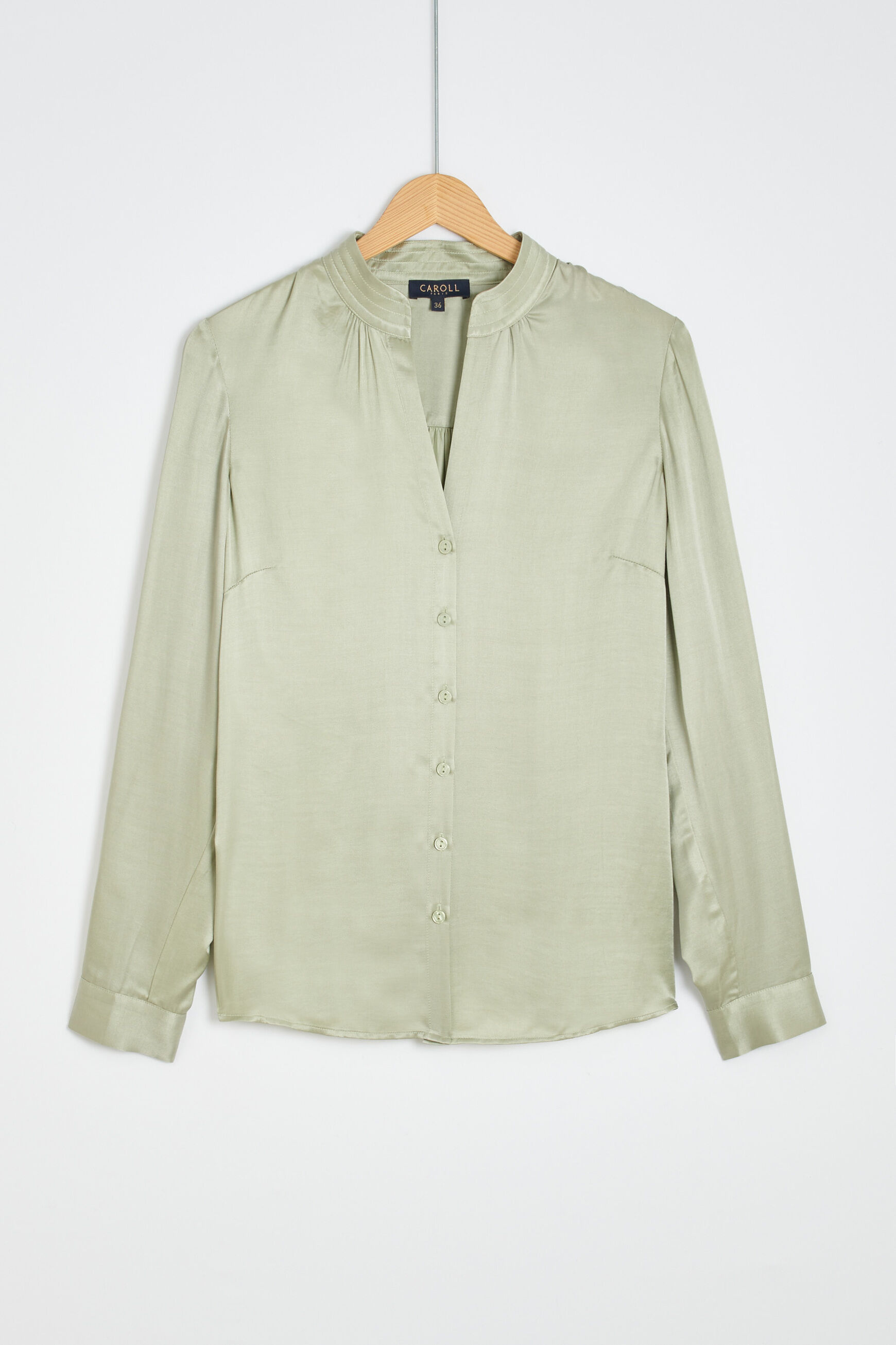 chemise matou vert clair femme